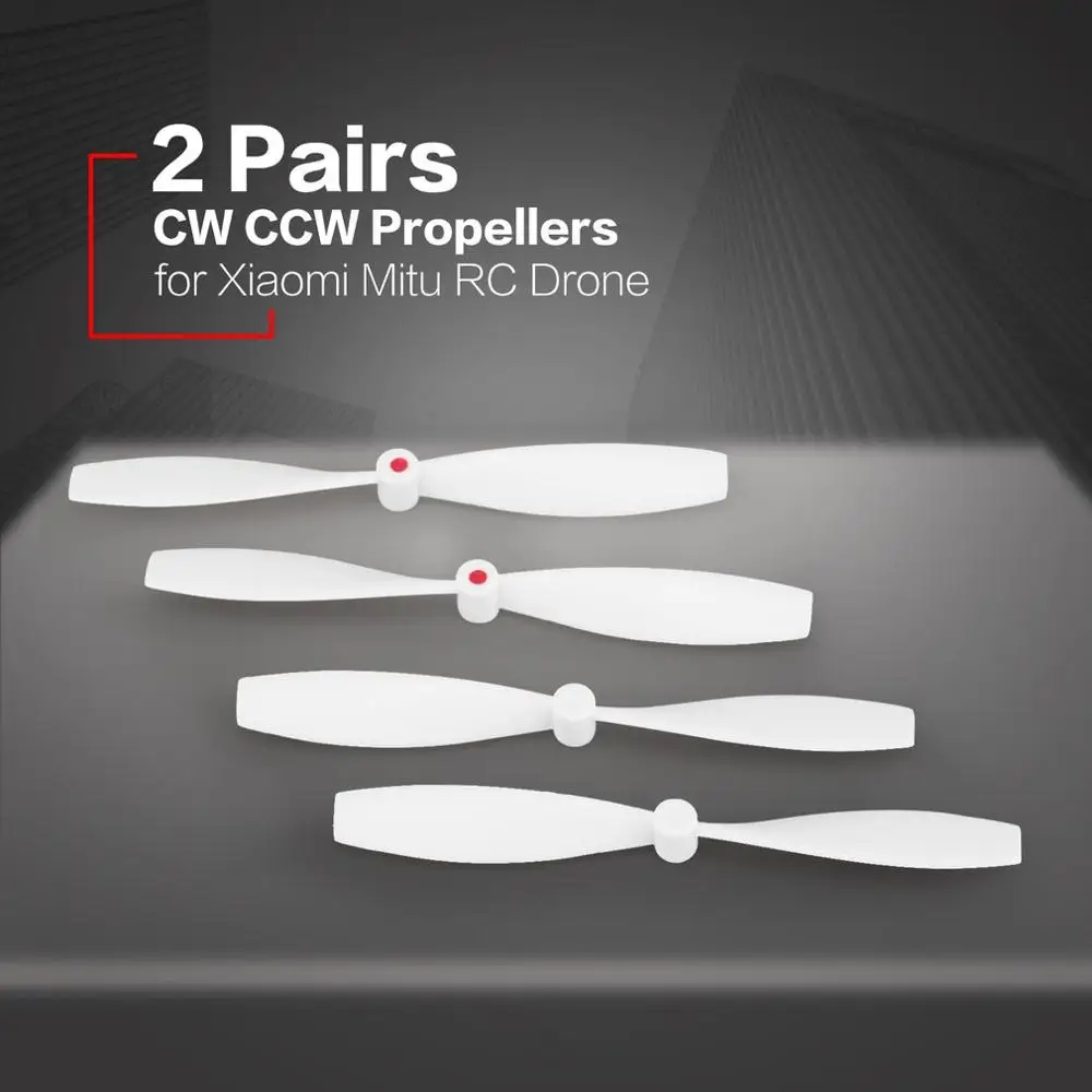 Пропеллеры CW CCW 2 пары Запасные детали для Xiaomi РУ FPV дрона квадрокоптера