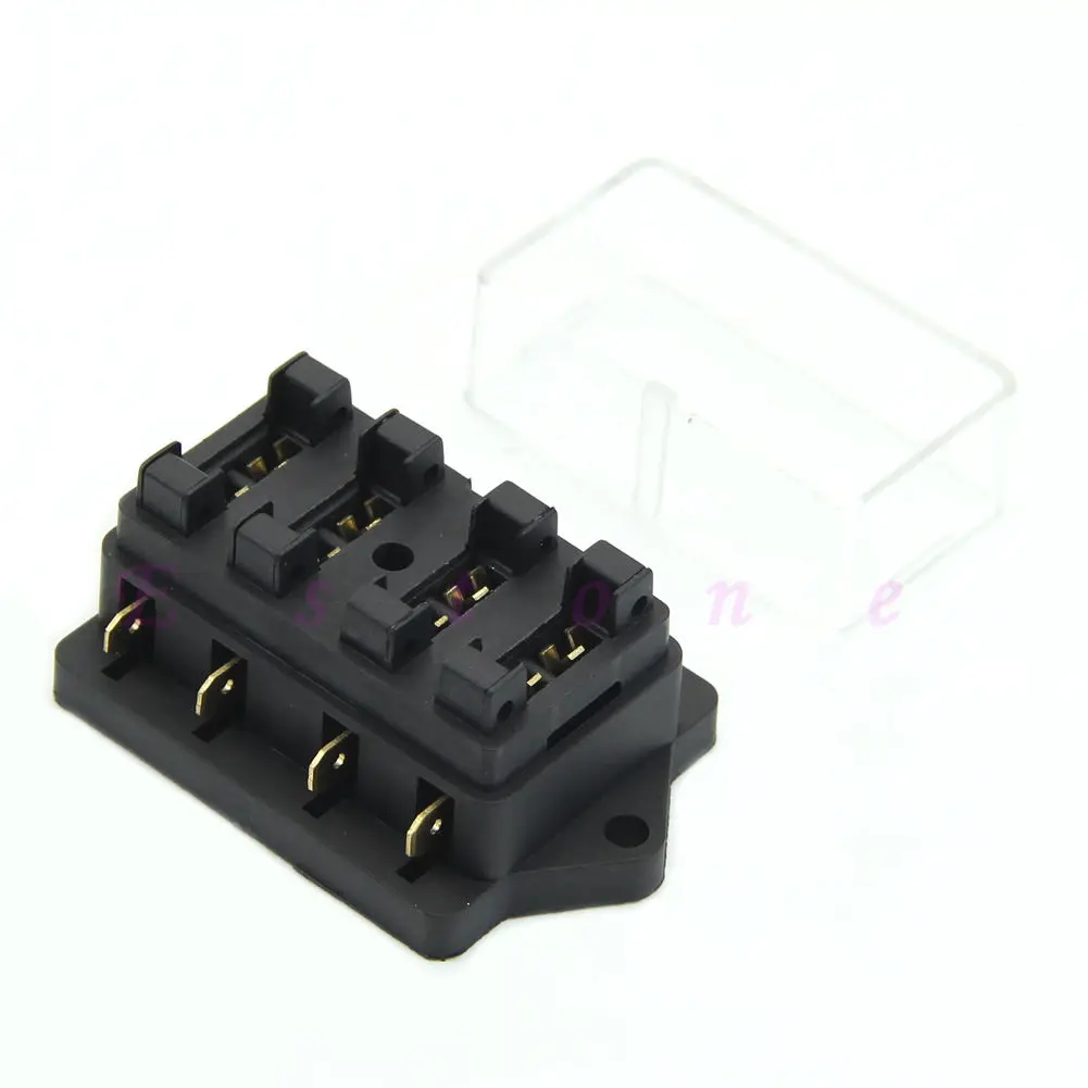 Use Holder Box 4 Way Car Vehicle Circuit Automotive Blade Fuse Box Block