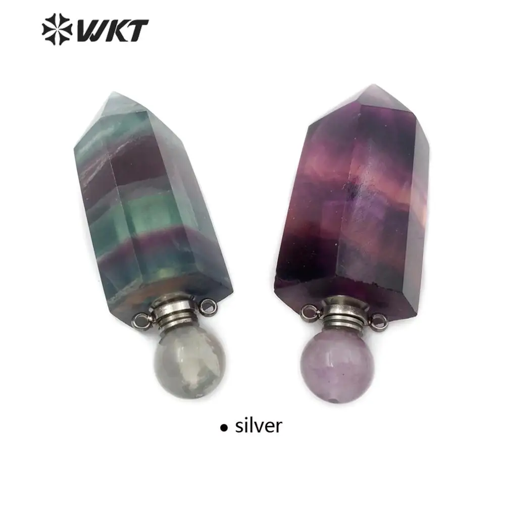 WT-P1473 Новое поступление! подвеска в виде бутылочки парфюма кулон из натурального камня бутылка из камня с серебром/Золотой Гальванизированный подвесной крючок