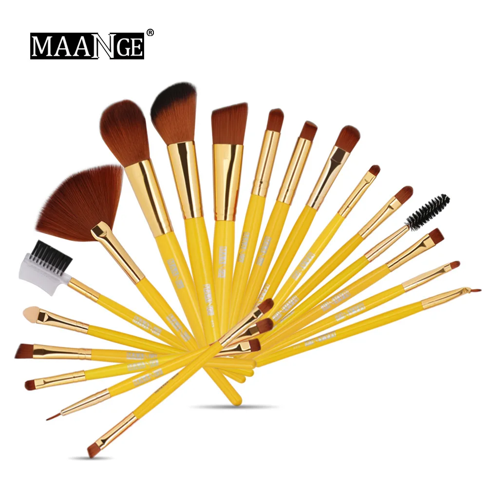 

Factory Direct 19 Makeup Brush Set Make Up Tools Explosions Wood High End Vip Link Cosmetics Brushes Set