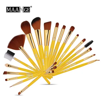 

Factory direct 19 makeup brush set makeup tools explosions wood high end vip link makeup brushes set