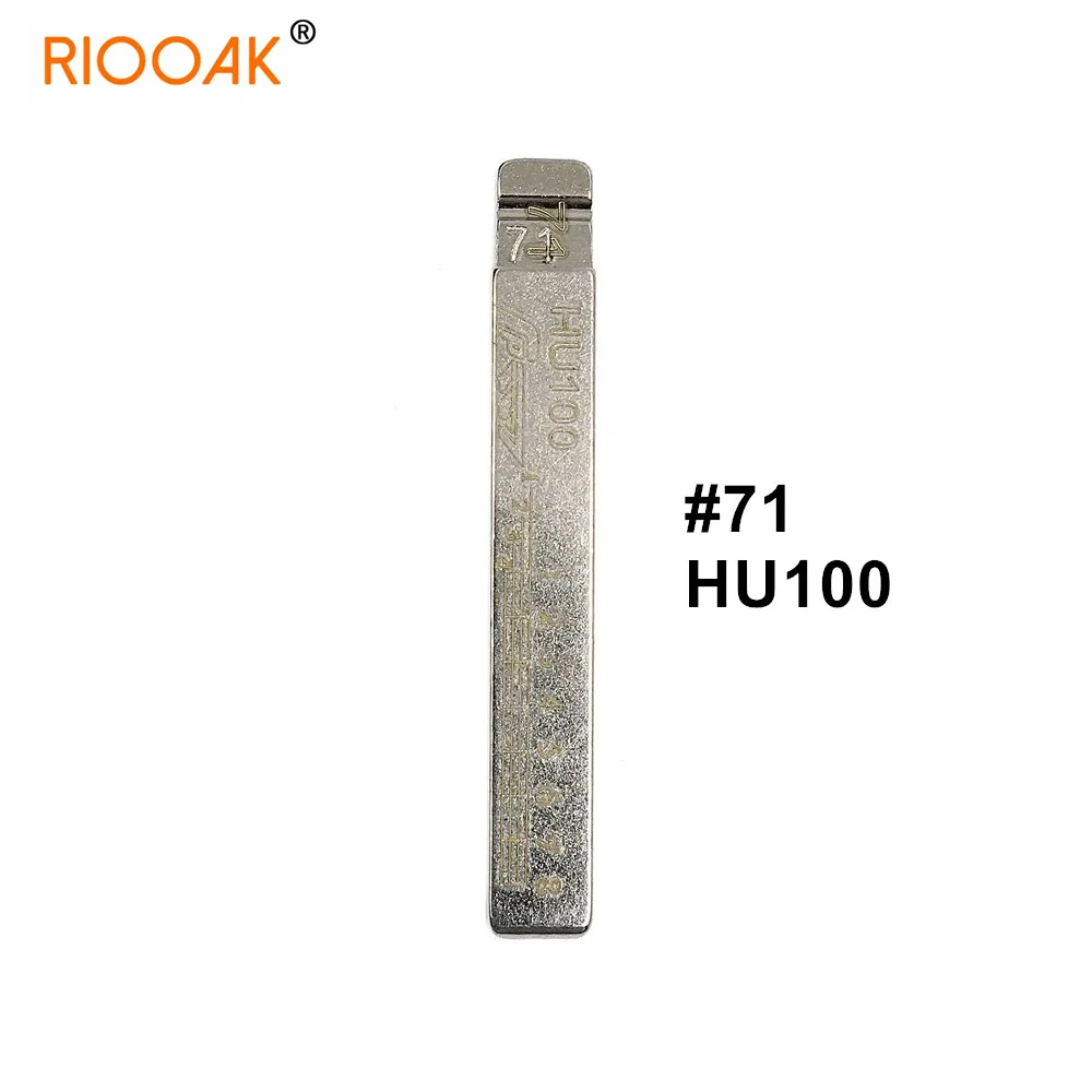 

10 шт. 2 в 1 Lishi HU100 #71 гравировка линии ключа лезвия резки зубов резка ключа заготовка для Buick Opel Cadillac