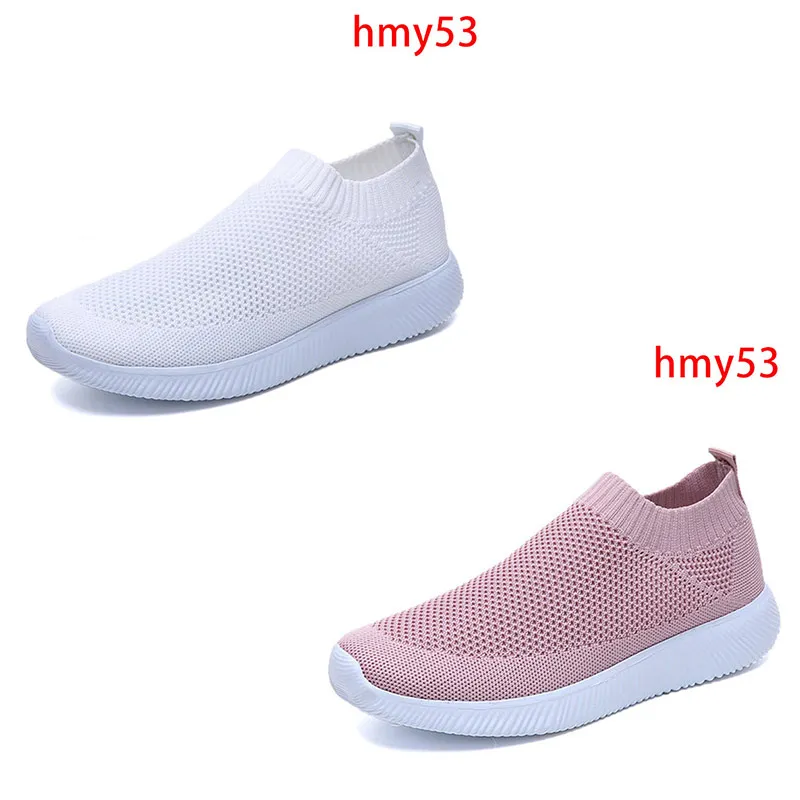 Дышащая обувь - Цвет: hmy53-white- pink