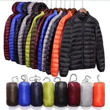 Новинка, Мужская весенняя куртка, ультра тонкий светильник, белый утиный пух, куртки, повседневное портативное весеннее пальто для мужчин, пуховики, размеры