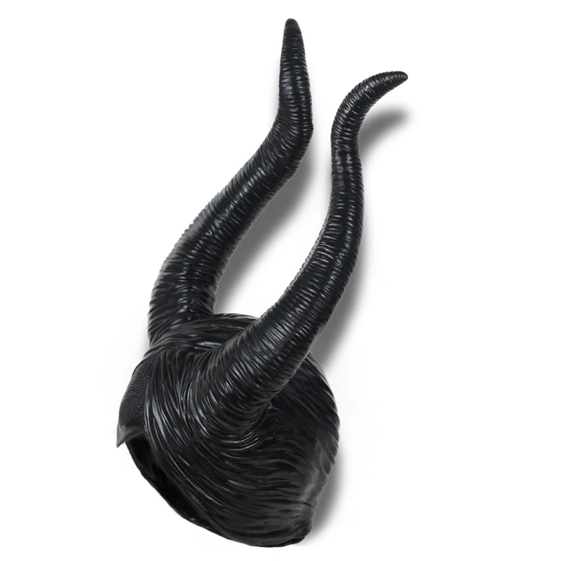 Maleficent: любовница зла головной убор маска косплей реквизит унисекс Хэллоуин Черная Королева головной убор рога шляпа