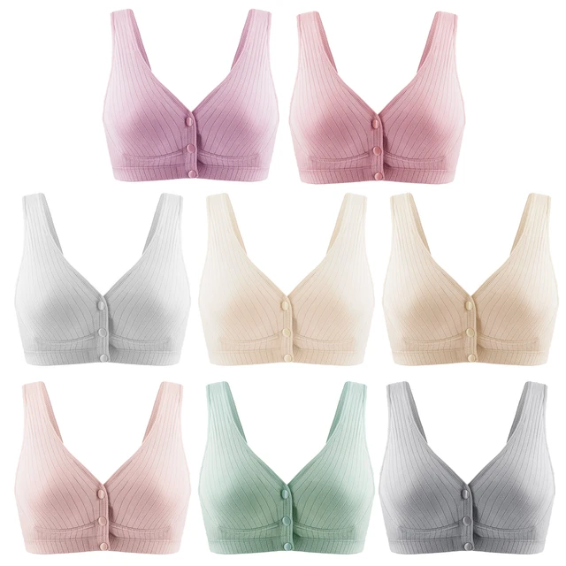 Maternity Nursing Bra Breathable Cotton Breastfeeding Bras Plus