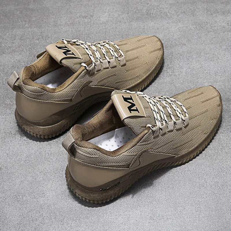 Кроссовки мужские сетчатые на шнуровке дышащие удобные сникерсы плоская подошва