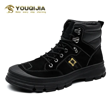 

Winter Explosions Plus Cotton Warm Martin High Help Cold End Thickening Comfortable Outdoor Thick-soled Wear Men's Casual Shoes