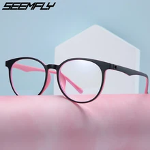 Seemfly прозрачные компьютерные очки синий свет блокирующие очки оправа для мужчин и женщин радиационные очки офисные игровые очки Новые