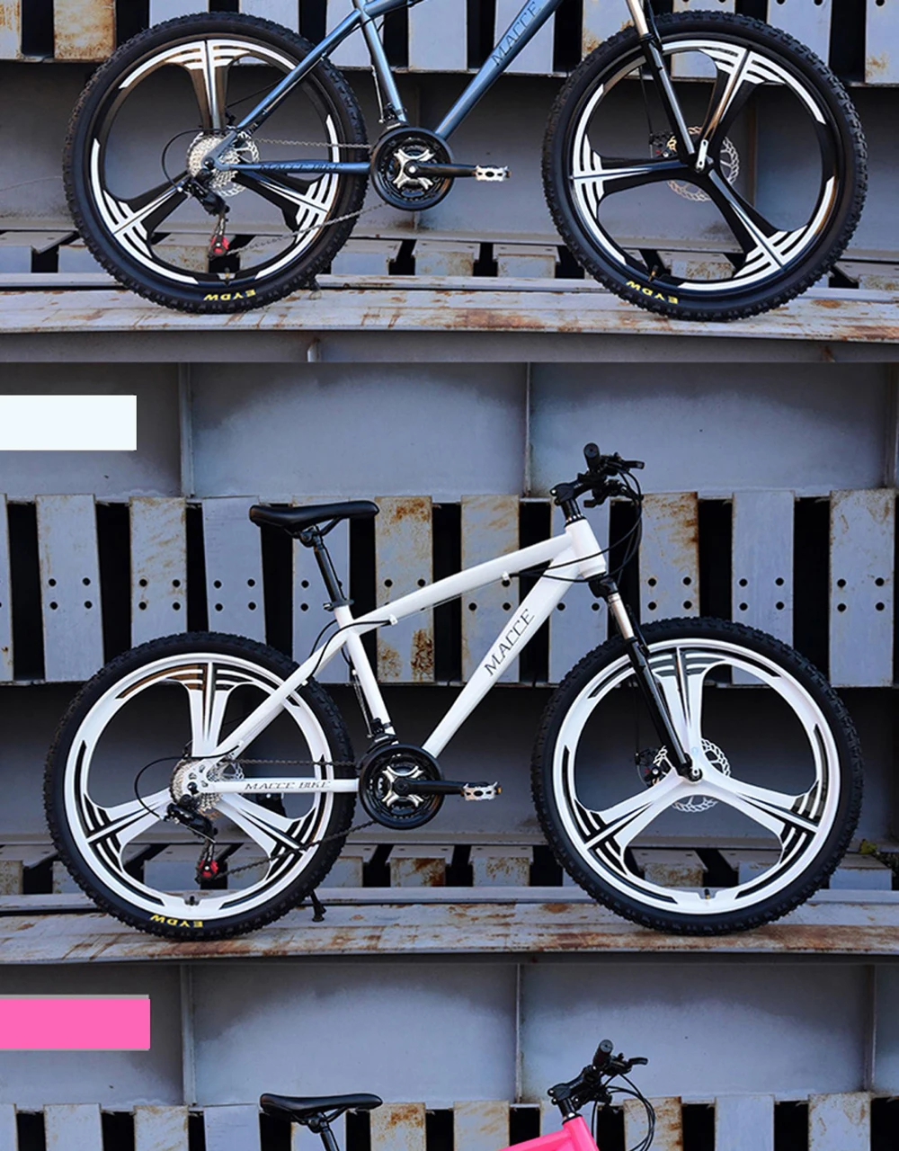 Mountain Bike Bicycle 21/24/27 Speed Double Disc Brake 26 Inch Male And Female Students One-Wheel Variable Speed Bicycle