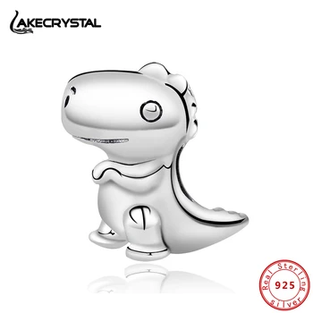 

Original 100% 925 Sterling Silver Charms Fit Pandora Bracelets Charm T-REX Dinosaur Beads For Women Diy Fine Jewelry