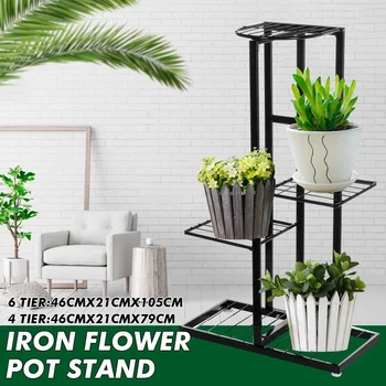 

4/6 Tier Potted Plants Shelves Flower Holder Garden Rack Display Stand Succulent Plants Balcony Decoration Indoor Display Shelf