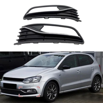 

LH RH Front Bumper Lower Grille Fog Light Lamp Cover for POLO 2014-2017 Without Hole