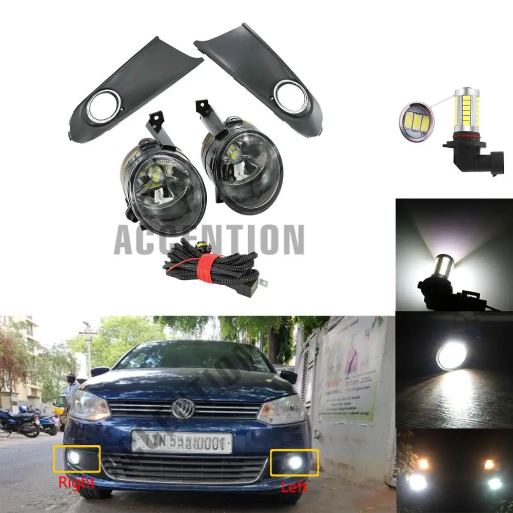 Светодиодный светильник для VW Polo Vento седан 2011 2012 2013 2014 2015 2016 светодиодный туман