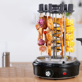 

Electric oven home smokeless grill automatic rotating barbecue skewer grilled kebab machine 220V