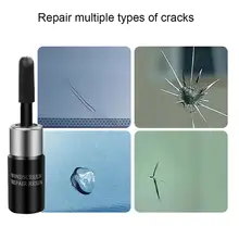 Ferramenta de reparo da microplaqueta da rachadura do pára-brisa mágico vidro automotivo nano reparação janela fluida vidro quebrado nano reparo conjunto preto tslm1