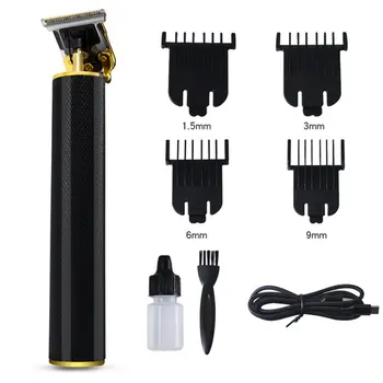 

T8 Men Women Styling Tools USB Rechargeable With Calipers Lubricant Cordless Hair Trimmer DIY Handheld Clipper