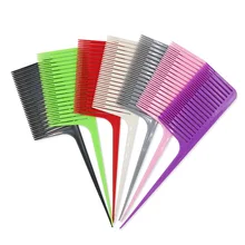 1pc Hair Comb ABS Weaving Highlighting Foiling Hair Comb for Salon Dyeing Tail Combs Brush Separate Parting for Hair Accessories