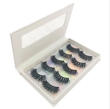 

High quality 5pairs 3d mink eyelashes wholesale fluffy eyelashes mink eyelash natural false eyelashes extensions