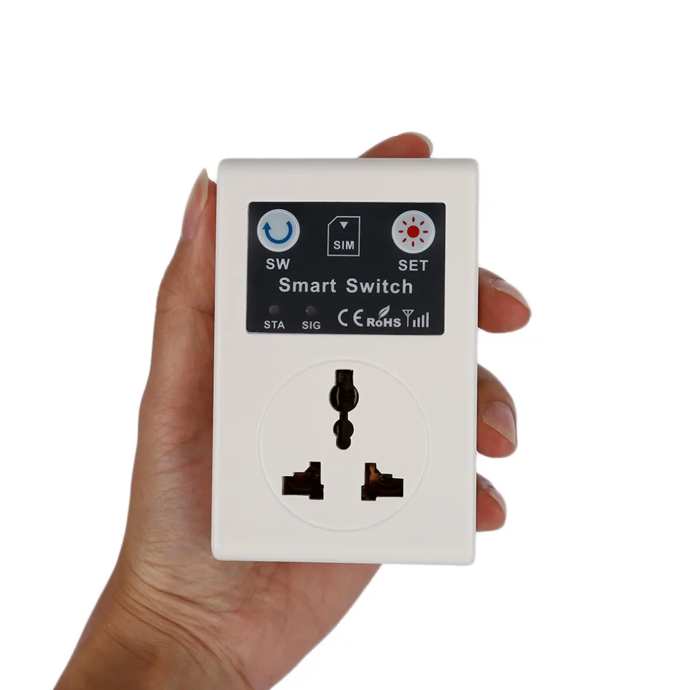EU Plug Phone RC Remote smart switch sockets and switches wireless clever Gsm outlet 220v Control for Hoote Control Socket