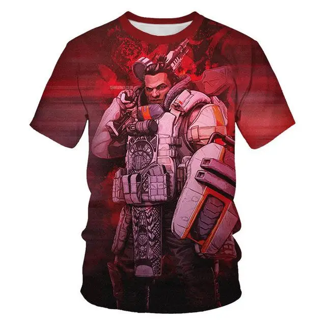 Летняя Детская Мужская футболка г. Новая футболка с 3D принтом Apex legend футболки для мальчиков и девочек детская одежда с короткими рукавами - Цвет: NT-276