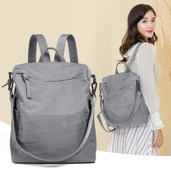 

2020 NEW HOT SALE Brand Tencel wrinkly Oxford Backpack Leisure anti-theft female Backpack Travel large capacity women's Backpack