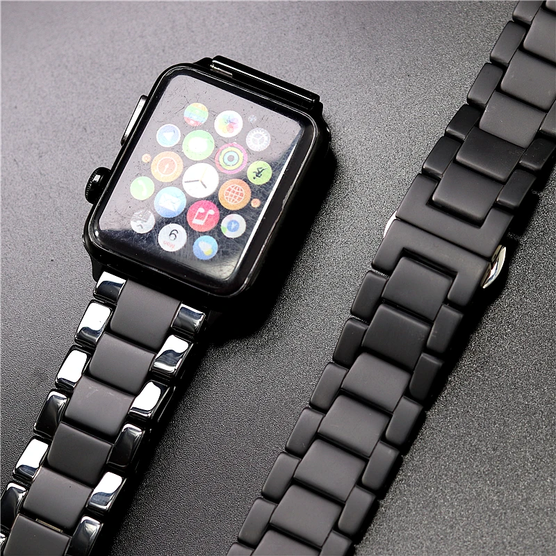 Новинка Ntyle керамические пескоструйные матовые спортивные IWatch ремешки 40 38 42 мм