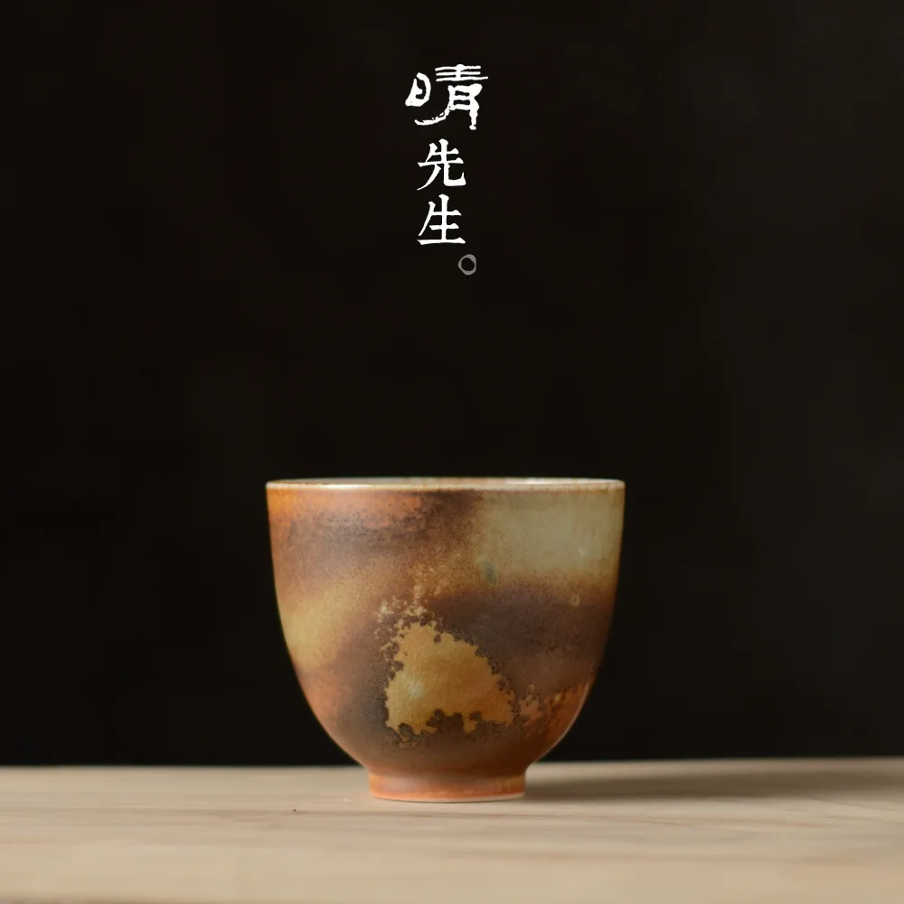 

Jindezhen Pure Manual Fambe Wood Color Master Cup Sip Tea Cup Single Cup Ceramics Small Teacup Kung Fu Tea Have Soda Burn