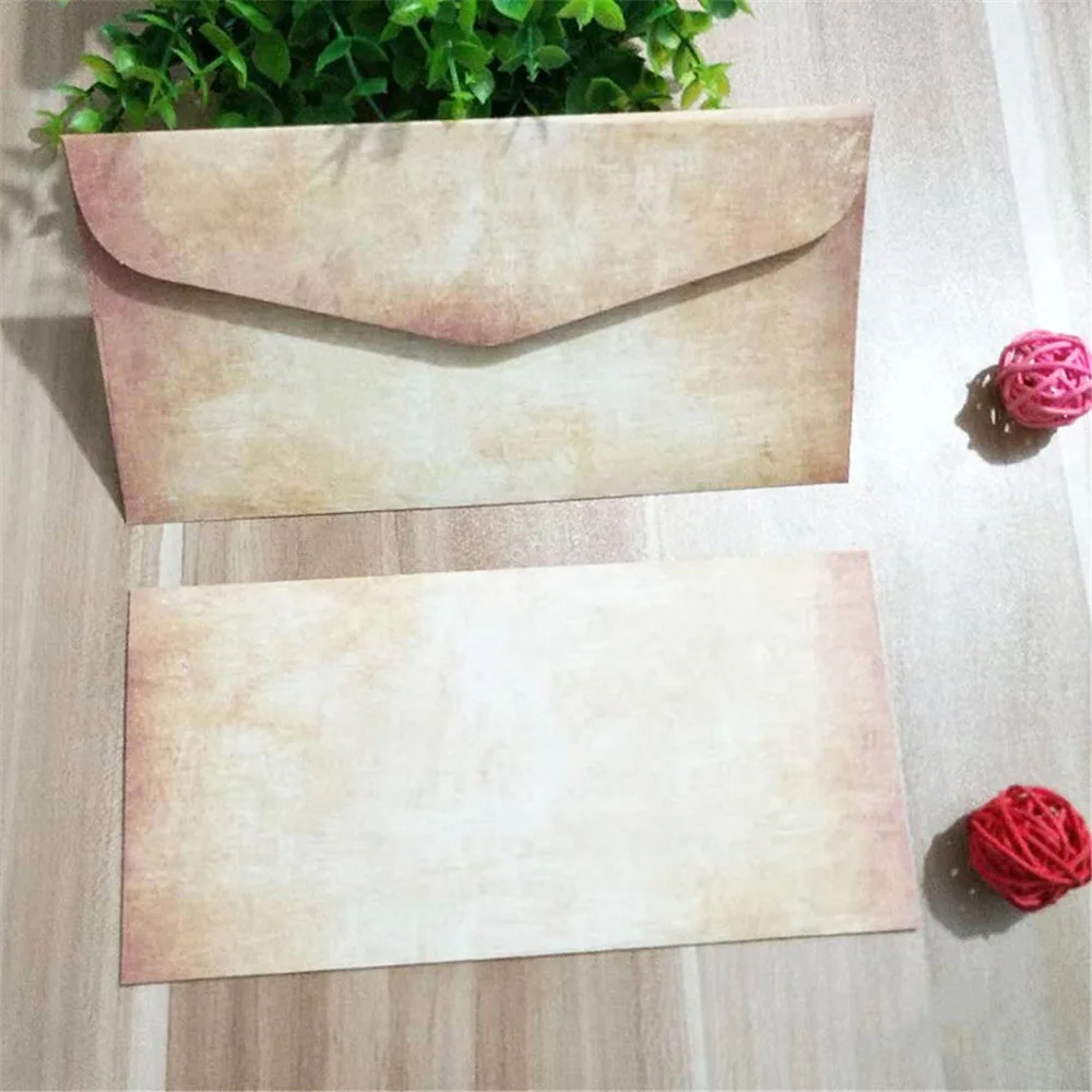 Sobres de estilo europeo, bolsas de papel con letras Vintage, para bodas, bolsas de regalo para fiestas, almohadillas de letras, cubierta de tarjetas postales, bolsa de papel, 10 Uds.