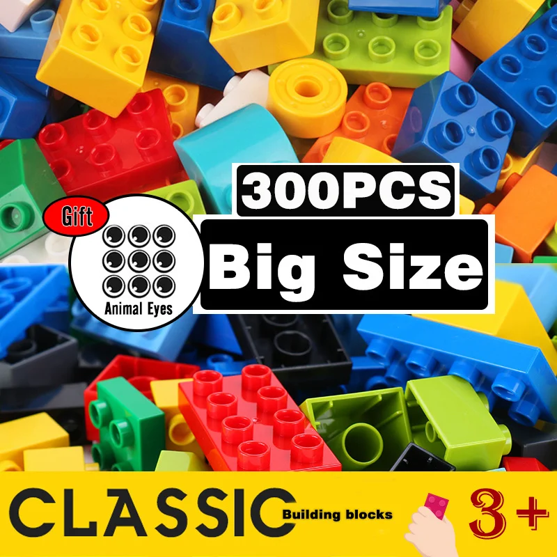 Big Size Brick Colorful Bulk Bricks Base plates DIY Building Blocks Compatible Block Toys For Children