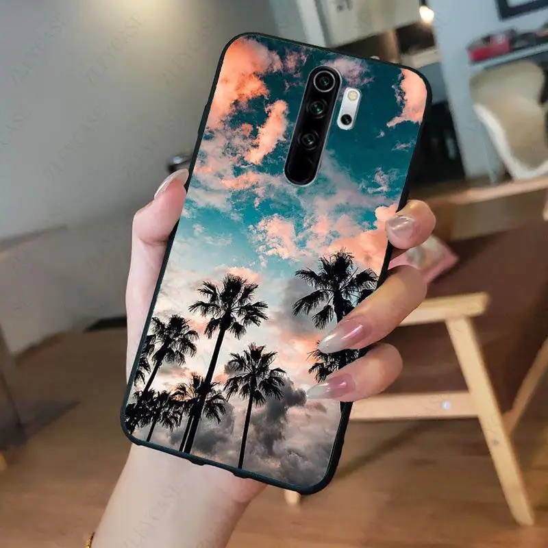 blue Ocean island waves beach scenery Phone Case for redmi note8pro note7 note5 note6pro 7A 8A 8 note9s 8t note9pro Coque Shell cases for xiaomi blue