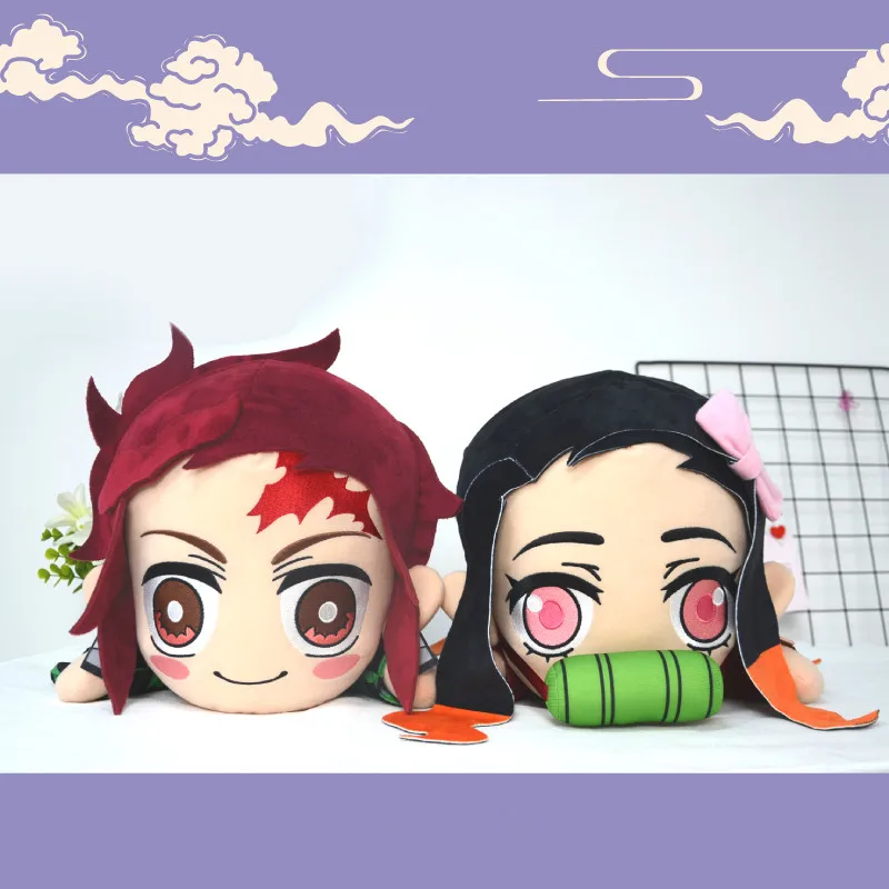 Demon Slayer/Kimetsu no Yaiba Kamado Tanjirou Kamado Nezuko Agatsuma Zenitsu Мягкие игрушки Плюшевые игрушки Мягкая Подушка для детей - Цвет: Многоцветный