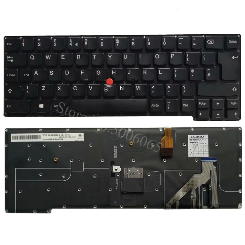 Reino Unido Teclado Portátil com Retroiluminado para Lenovo Thinkpad X1c 2014×1 Carbono Gen tipo 20a7 20a8 uk Teclado Novo