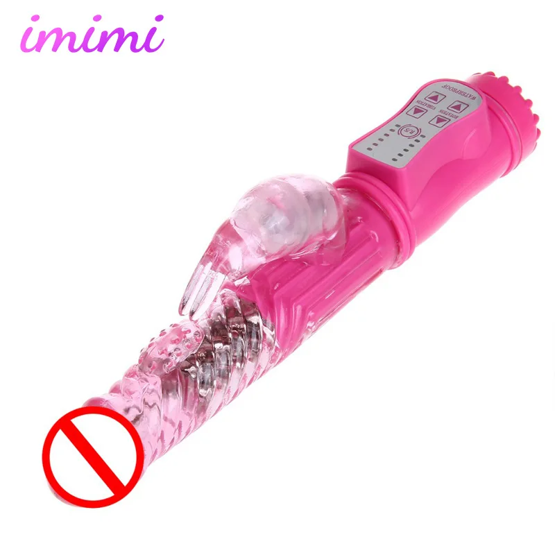 Rotation Female Pussy Massager Clit Stimulator G Spot Vagina Realistic Dildo Rabbit Vibrators Sex Toys for Women Masturbatings Rotation Female Pussy Massager Clit Stimulator G Spot Vagina Realistic Dildo Rabbit Vibrators Sex Toys for Women Masturbatings