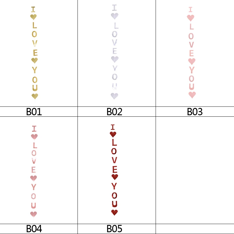 Подвесная гирлянда с надписью «I LOVE YOU», красное сердце, бумажный тянущийся цветок на День святого Валентина, самодельные украшения для дома, комнаты, украшения для свадебной вечеринки