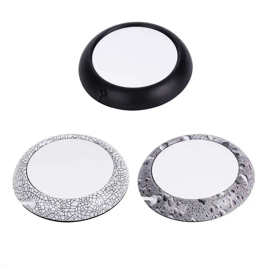 

USB Cup Warmer Wood Grain Office Milk Tea Water Heating Pad Home Office Constant Temperatures Mug Coaster