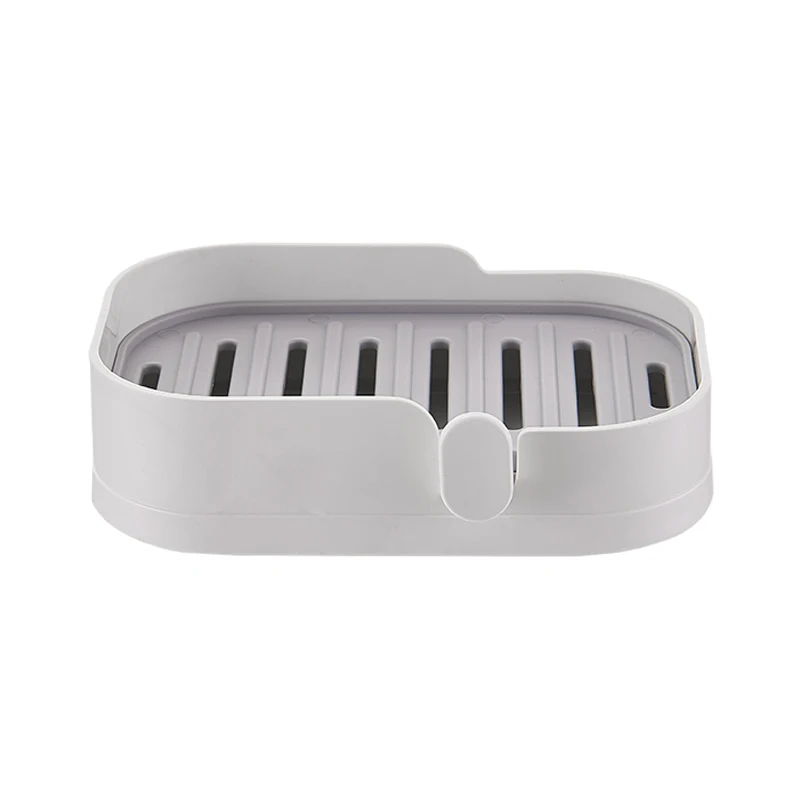 

Punch-Free Soap Dish Wall-Mounted Soap Box Creative Laundry Storage Plate Tray Box For Bathroom Jabonera De Cocina Seifenhalter
