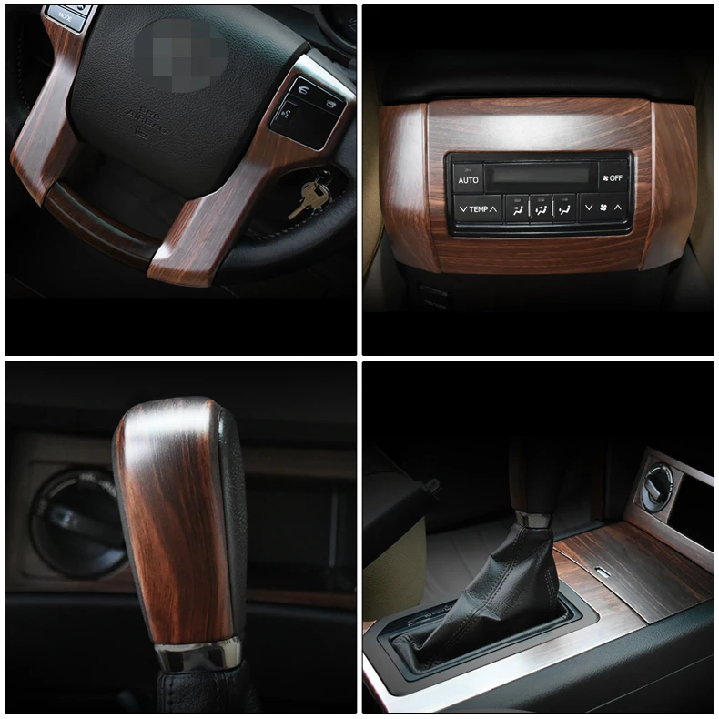 Для Toyota Land Cruiser PRADO FJ150 2010- матовый полный комплект ABS крышка под дерево Отделка Декоративные наклейки стайлинга автомобилей 30 шт