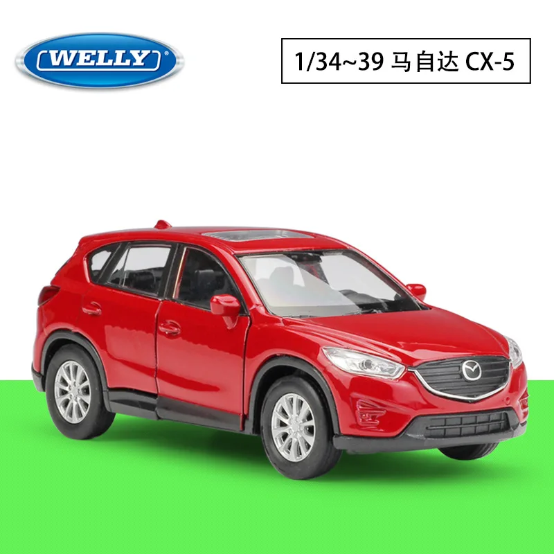 Модель автомобиля WELLY 1:36 Mazda CX 5 SUV из сплава коллекционная Игрушечная модель