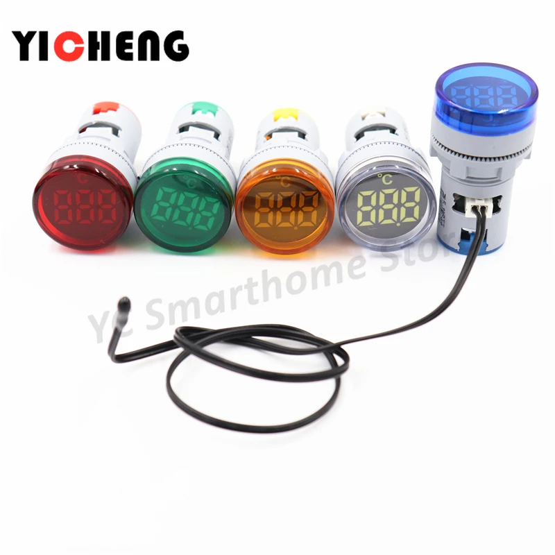 

Mini LED digital thermometer 22mm digital display temperature indicator 0 -300 degree AC20-380V