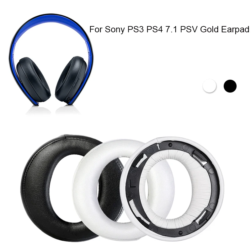 Сменные поролоновые амбушюры для sony PS4 PS3 PSV PC Gold wireless 7 1 вкладыши наушников