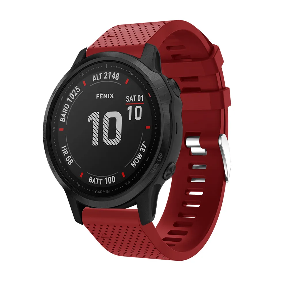 20 мм ремешок для часов Garmin Fenix 6S часы с быстрым выпуском легко подходят силиконовый ремешок на запястье ремни для Garmin Fenix 5s Plus ремень