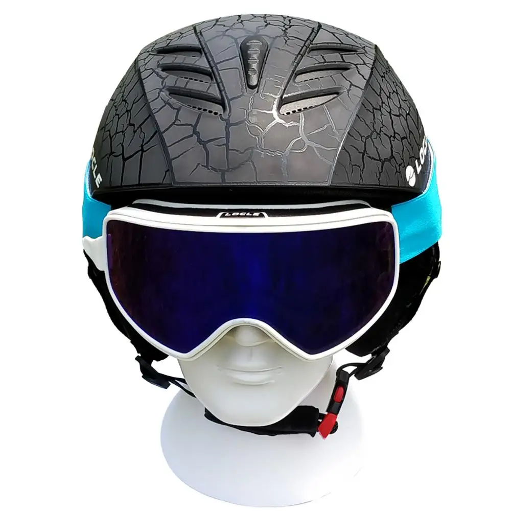 Koop LOCLE Outdoor Sport Mannen Vrouwen Skiën Helm 6 Kleuren Ski Helm Ce certificering Sneeuw Ski Snowboard Skateboard Helm 55 61cm