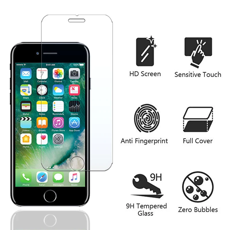 7plus Защитное стекло для apple iPhone 7 8 plus защита экрана закаленное стекло бронированный I8 I8plus 8 plus Iphone8plus Iphone8