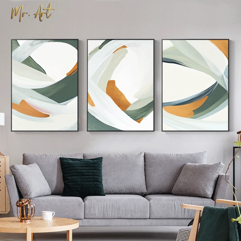 

Nordic Picture Color Blocks Mixing Poster and Print for Living Room Bedroom Abstract Canvas Painting Poster Wall Art Home Decor