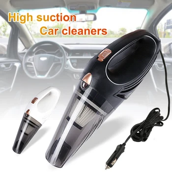 

1pc 4800pa Strong Power Car Vacuum Cleaner 120W with Handbag 4.8KPA Cyclonic Wet/Dry Auto Portable Vacuums Cleaner 2 HEPA