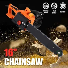 1800 Вт 16 "бензопила машина для резки дерева электрическая пила велосипедная цепь домашний сад промышленный DIY Электроинструмент деревообраб...(China)