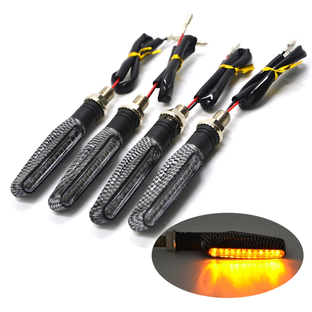 

JAER 4PCS Universal Motorcycle Moto Turn Signal Indicators Blinker 12V 12 LED Amber Light Lamp Bulb for Honda Yamaha
