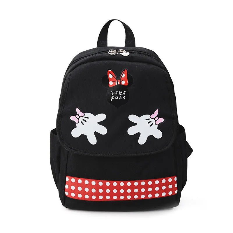 Disney Mickey Minnie Diaper Bag Large Capacity USB Heating Backpack Waterproof Outdoor Travel Bags Mummy Handbag