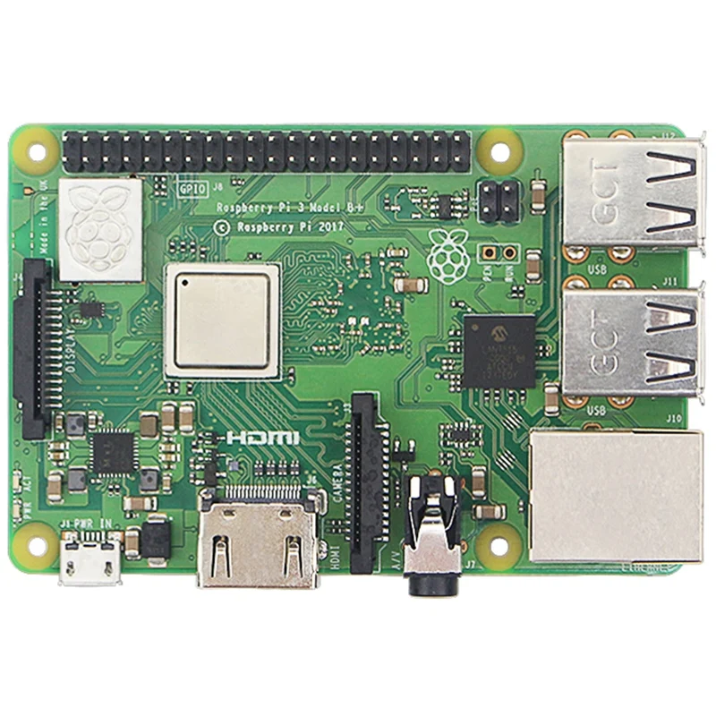 Штепсельная Вилка европейского стандарта Raspberry Pi 3 Model B Plus с Wi-Fi и Bluetooth+ чехол из АБС-пластика+ вентилятор процессора+ питание 3 А с переключателем вкл/выкл+ радиатор Pi 3 B+ Pi 3 B